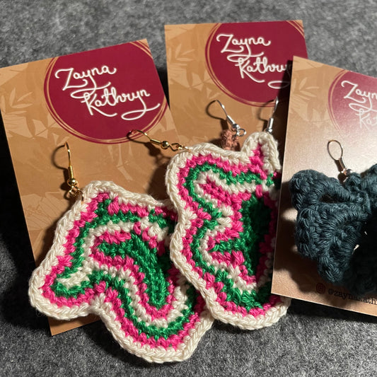Strawberry Fields - Freeform Earrings
